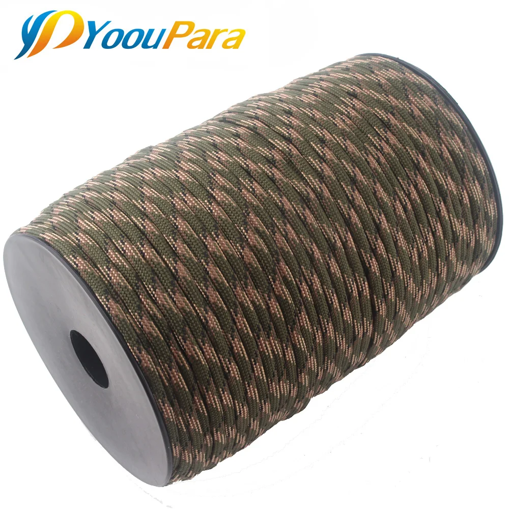 Beste 24 Stks 100 M Paracord 550 Touw Parachute Cord Lanyard 7 Strand Outdoor Camping Survival Emergency Parakord Armband