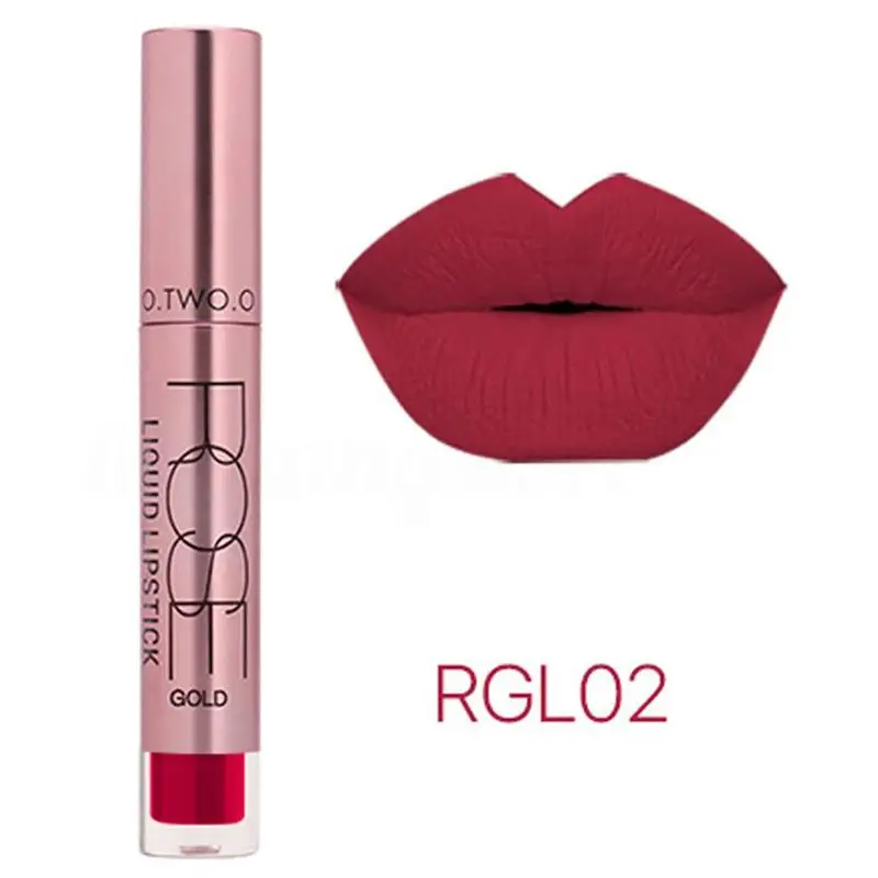 O.TWO.O 12 Colors Waterproof Matte Lipstick Lip Gloss Makeup Proof Tattoo Long Lasting Pigment | Красота и здоровье