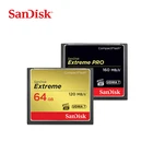 Карта памяти SanDisk CF 16 ГБ, 32 ГБ, 64 ГБ, 128 ГБ, компактная высокоскоростная флэш-карта extreme PRO для DSLR и HD-видеокамеры, CF-карта