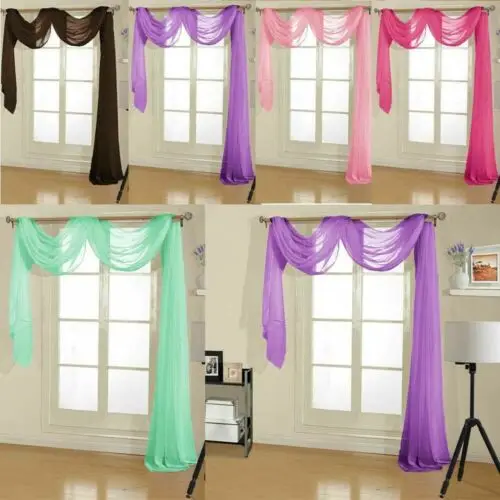 Однотонные сказочные ретро-занавески из легкой ткани s-образные тюлевые