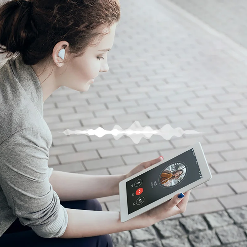 Настоящие беспроводные наушники HD стерео с микрофоном Bluetooth 5 0 автоматическое