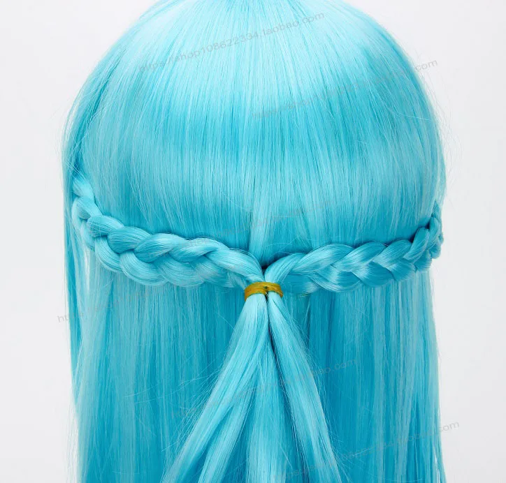 Аниме косплей меч искусство онлайн Юки Асуна синий Hairwear Косплей Хэллоуин ролевые