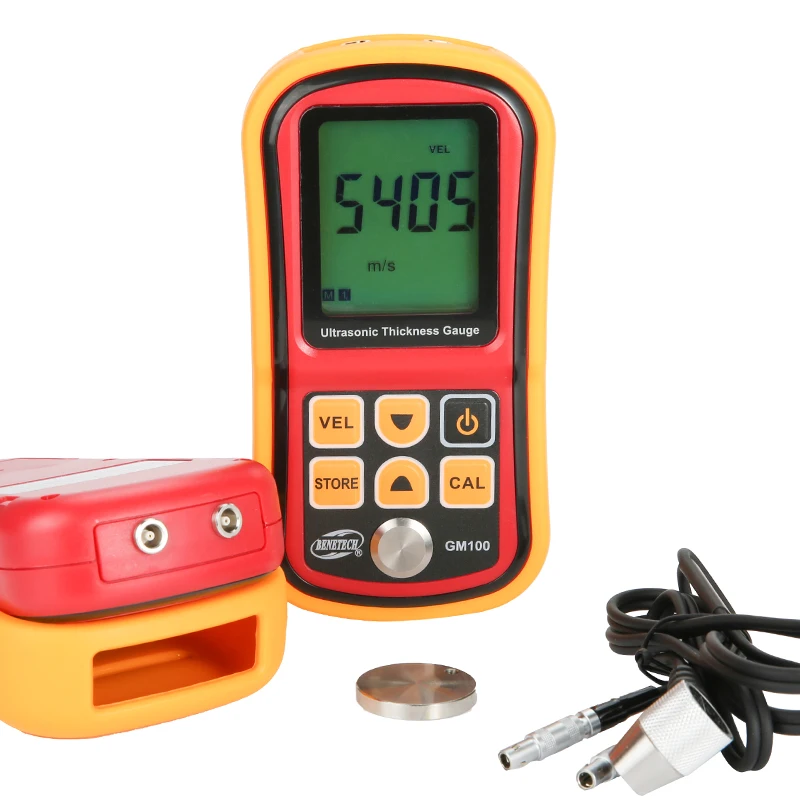 Digital Ultrasonic Thickness Gauge 1.2-220mm Steel Width Testing Monitor Tester Meter Sound Velocity Meter Measuring Instrument