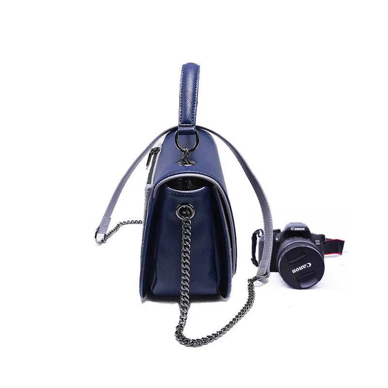 Vento Marea женские сумки почтальонов с цепями сумка Bolsa Feminina PU кожаная черная через