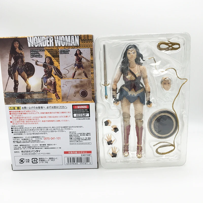 СВЧ DC Comics Лига Справедливости Wonder Woman ПВХ фигурка Коллекционная модель игрушки Рождественский подарок