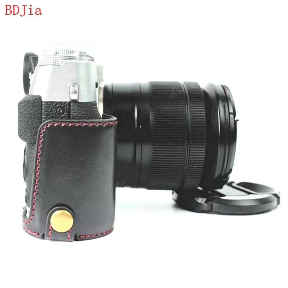 Модный чехол-сумка для камеры Fujifilm XT30 XT20 XT10 из искусственной кожи с отверстием для батареи