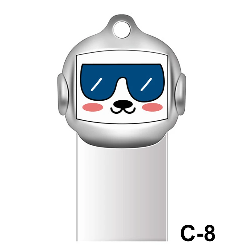 Флешка Персонализированная USB флешка 128 ГБ USB флешка 64 ГБ 32 ГБ Флешка мультфильм 16 Гб флэш-диск для школьницы подарок - Цвет: C8