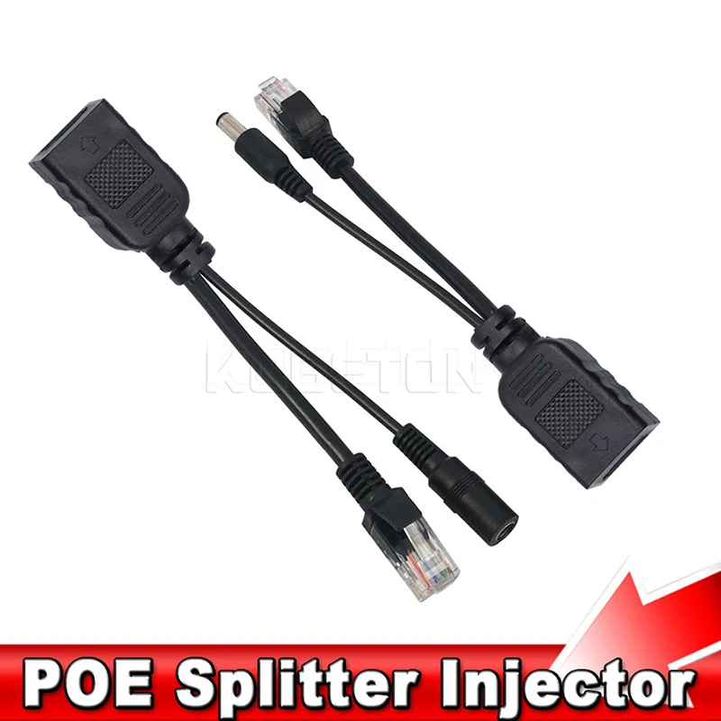 2 шт. экранированная лента POE кабеля Мощность Over Ethernet адаптер кабель сплиттер