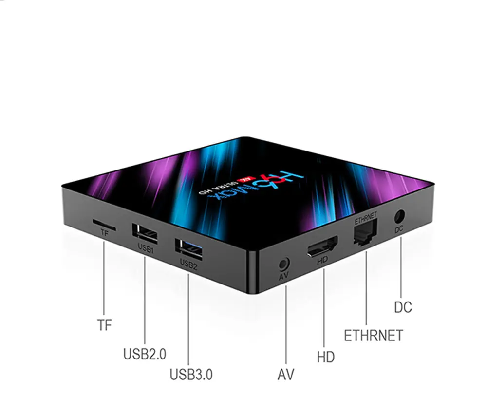 H96 MAX 3318 ТВ коробка Android 9,0 Смарт Декодер каналов