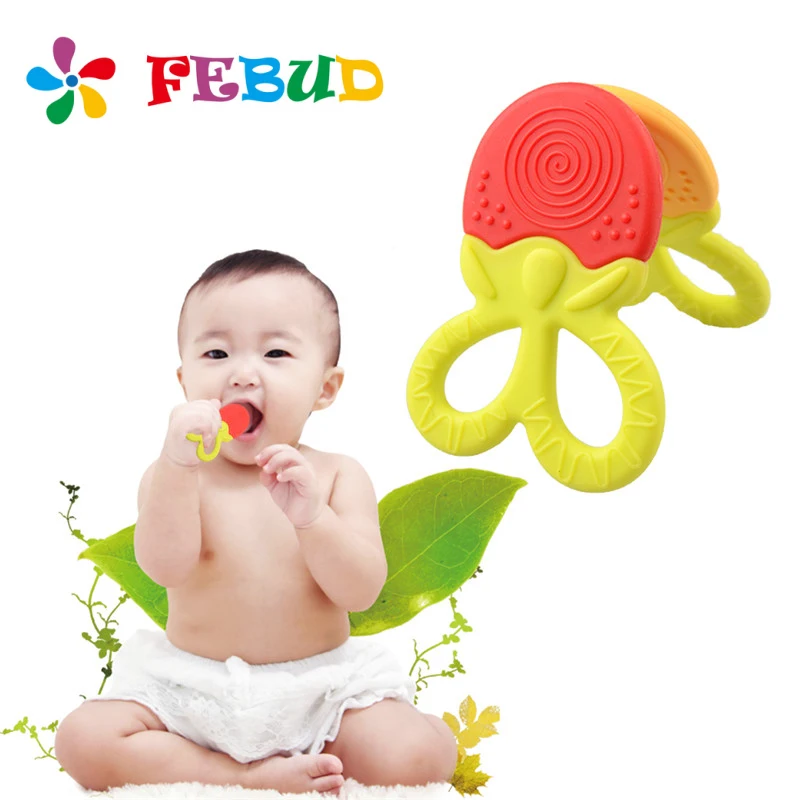Febud абсолютно безопасный BPA бесплатно Прорезыватели Для маленьких новорожденных