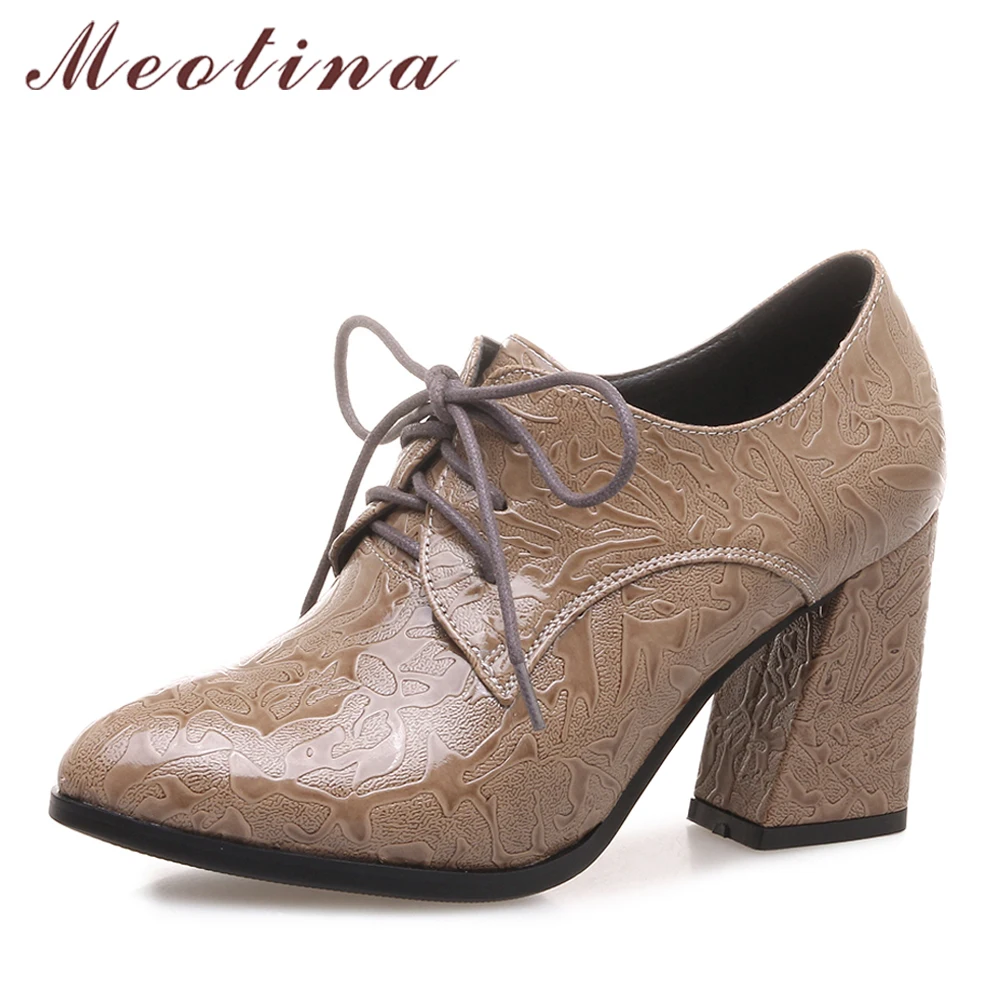 Туфли лодочки женские на высоком каблуке шнуровке 33 43 размера|high heels shoes woman|high heel
