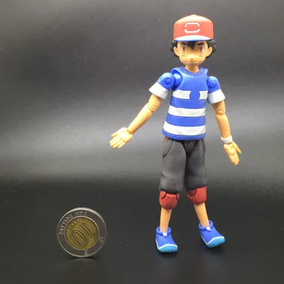 4 см оригинальные игрушки Fennekin Squirtle Charmander Froakie Pkchu Аниме Фигурки Коллекция Модель игрушки Кен Ху магазин pks - Цвет: ash