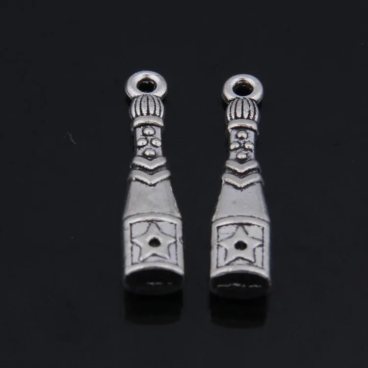 Бесплатная доставка 20 шт./лот серебряные маленькие подвески в виде бутылки вина 26x6 мм подвеска в стиле ретро ювелирные изделия для браслета ожерелья Бесплатная доставка 20 шт./лот серебряные маленькие подвески в виде бутылки вина 26x6 мм подвеска в стиле ретро ювелирные изделия для браслета ожерелья