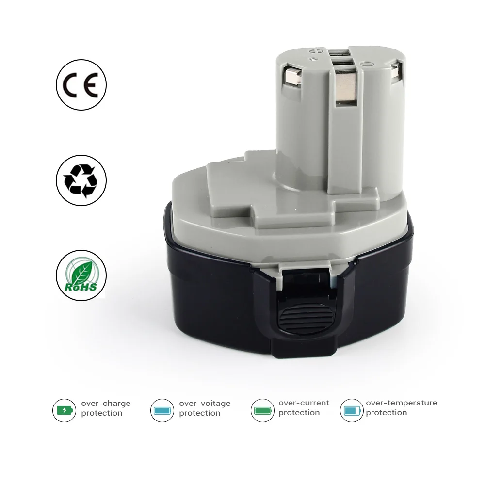 

ELEOPTION 14.4V 3000MAH BATTERY FOR MAKITA 14.4V Battery 3.0AH 1420 1422 1433 1434 1435F 193158-3 Power Tool Ni-MH