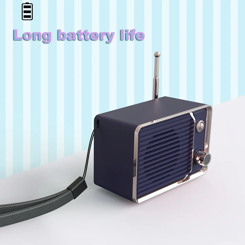 2019 новые ретро часы HIFI портативный беспроводной Blueteeth стерео звук SD карта USB