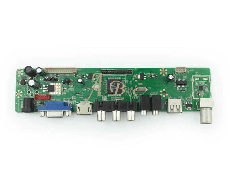5 шт. HDMI CVBS rf USB VGA AV ТВ плате контроллера + инвертор LVDS кабель пульт дистанционного