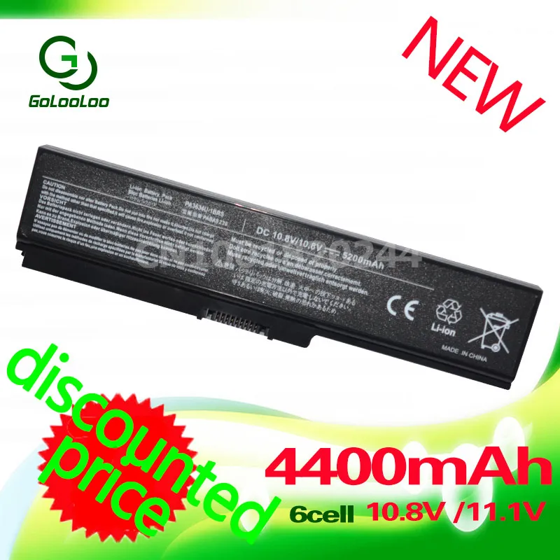 Golooloo Батарея 11 1 В 6 ячеек Аккумулятор для ноутбука toshiba Satellite C660 A665D C650 C640 C645D C640D C655