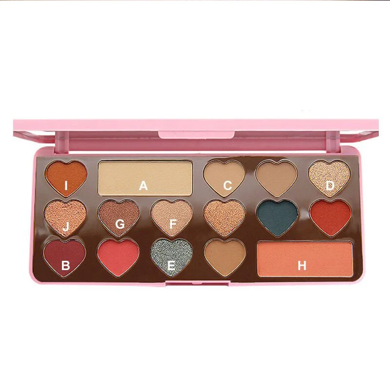 Матовые водостойкие тени для век 16 цветов |