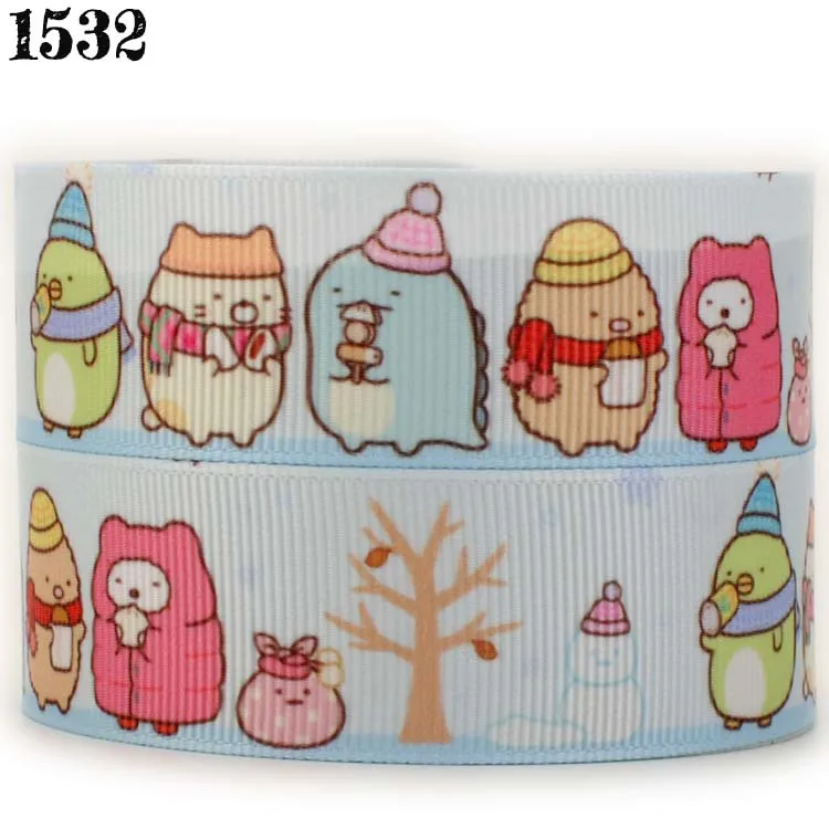 hot sales 10yards 7/8&quot 22mm sumikko gurashi ribbon printed grograin Free shipping | Дом и сад