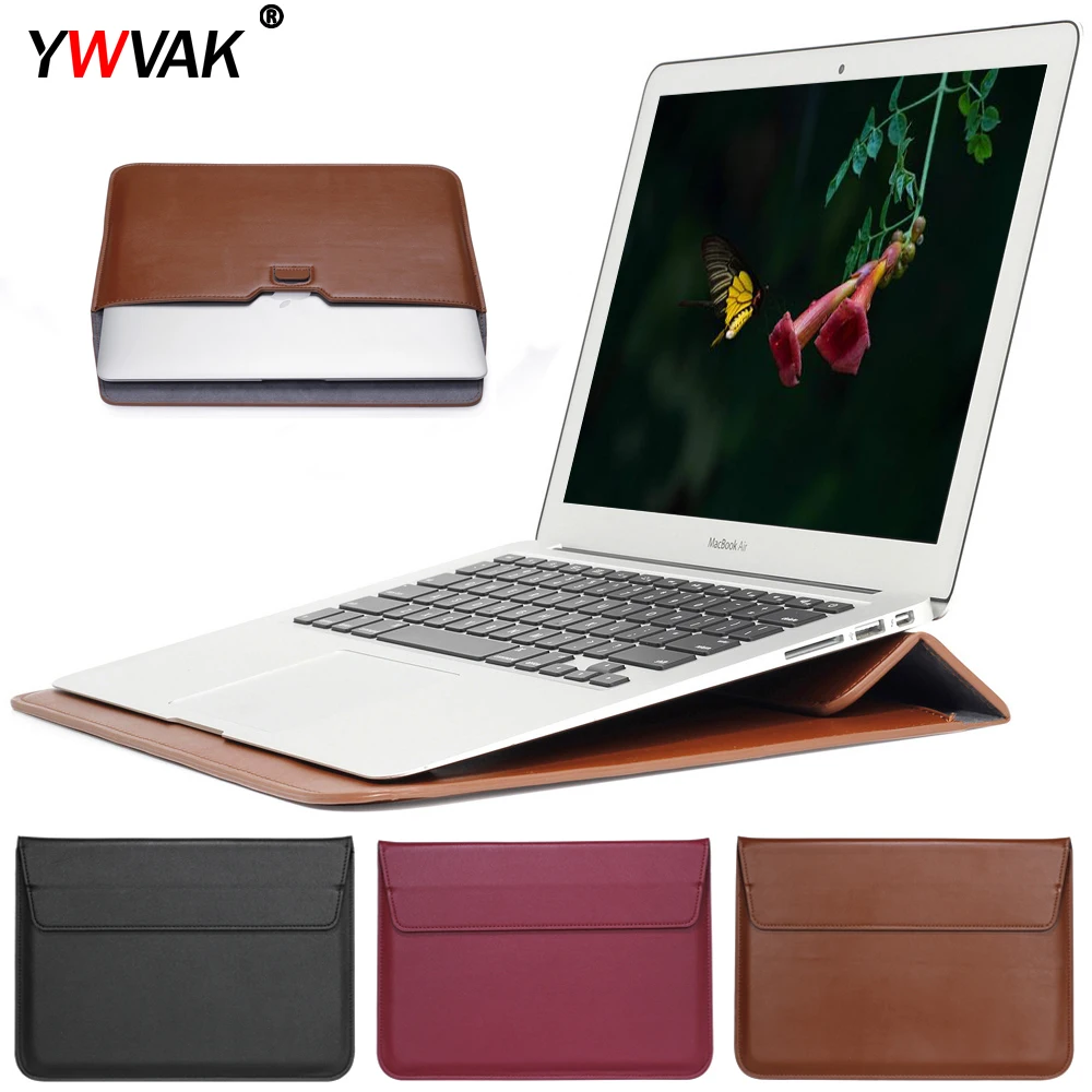 Чехол из искусственной кожи с почтовым мешком для Macbook Air Pro retina 11 12 13 15, чехол для ноутбука Mac book 13,3 дюймов