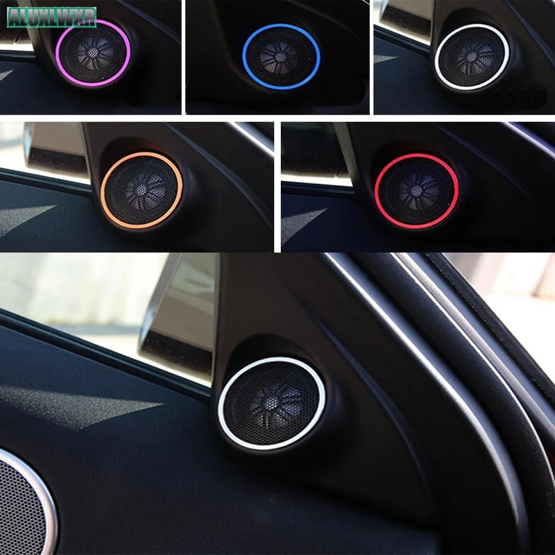 Car Door Audio Speaker Cover Trim Accessories for Land Rover Range Evoque Convertible Ember Edition 2013 2014 2015 2016 2017