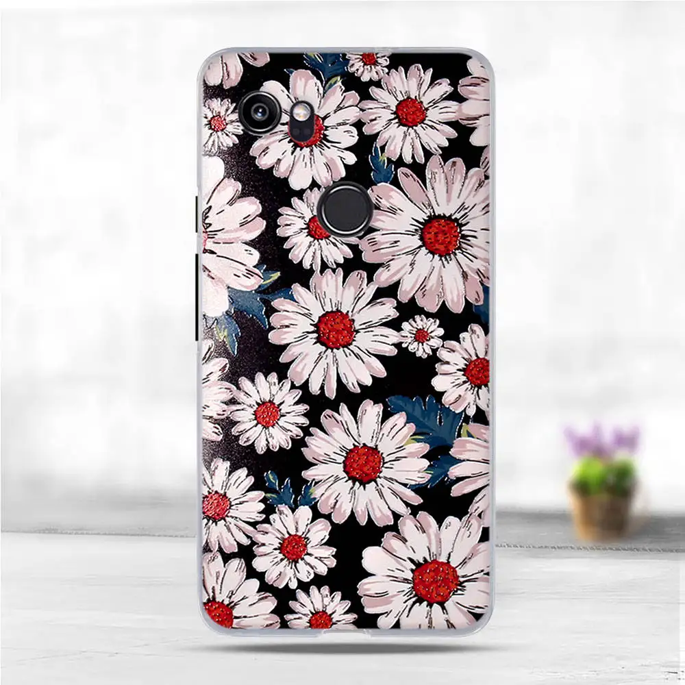 Модный чехол для Google Pixel 2 XL мягкий силиконовый защитный из ТПУ с рисунком|protective