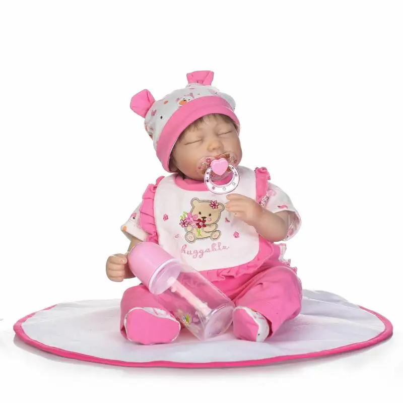 Мягкие силиконовые виниловые куклы кукла реборн девочка ручная работа хлопковое