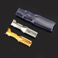 100pcs 2 8 insulated terminal with 0 50 8 male insert sliver color connectors car terminals 0 2 0 75mm2