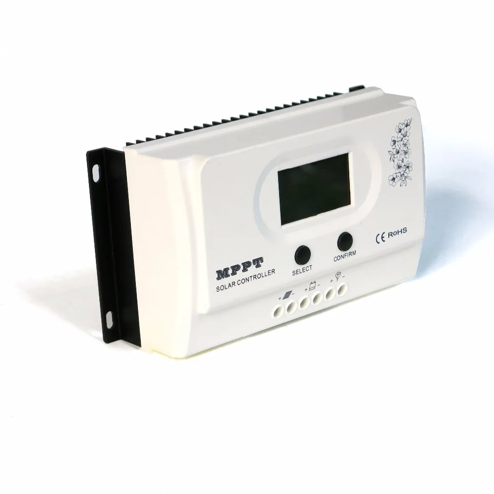Wiser 30A 40A 50A MPPT контроллер солнечного заряда 12В/24В Автоматическое распознавание
