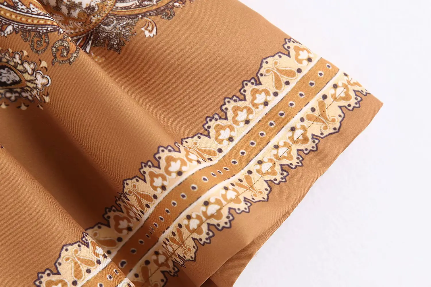 VOGUEIN новые женские летние винтажные этнические Пейсли с цветочным принтом на