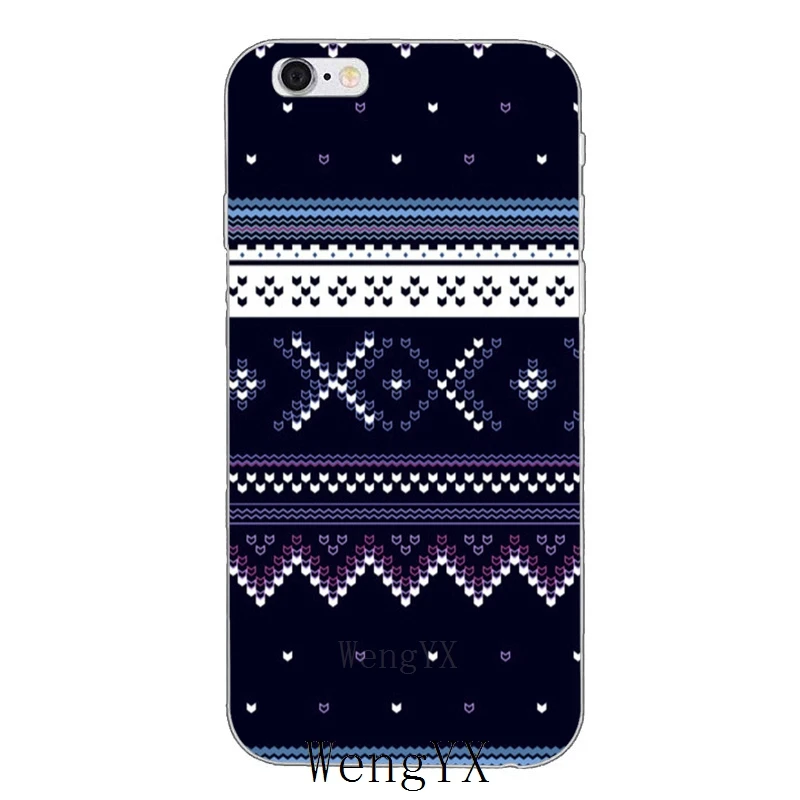 Сверхтонкий Мягкий чехол из ТПУ для iPhone 4, 4S, 5, 5S, 5c, SE, 6, 6s, 7, 8 plus, X, XR, XS Max - Цвет: Crochet-Textile-A-07