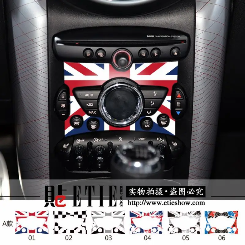 ETIE Автомобильная центральная консоль для Mini Cooper стикер 3M варп виниловые наклейки