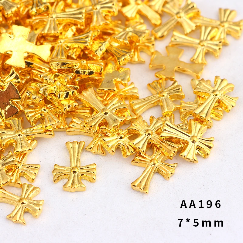 10 шт./лот/партия классические винтажные маникюрные золотые серебряные стразы