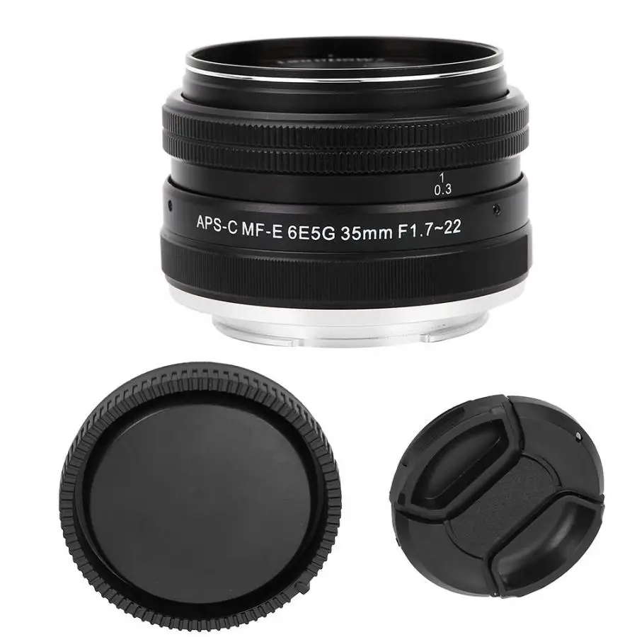 35 мм F1.7 ручная фокусировка Prime фиксированный объектив для sony E Mount беззеркальная камера lente para celular Объективы