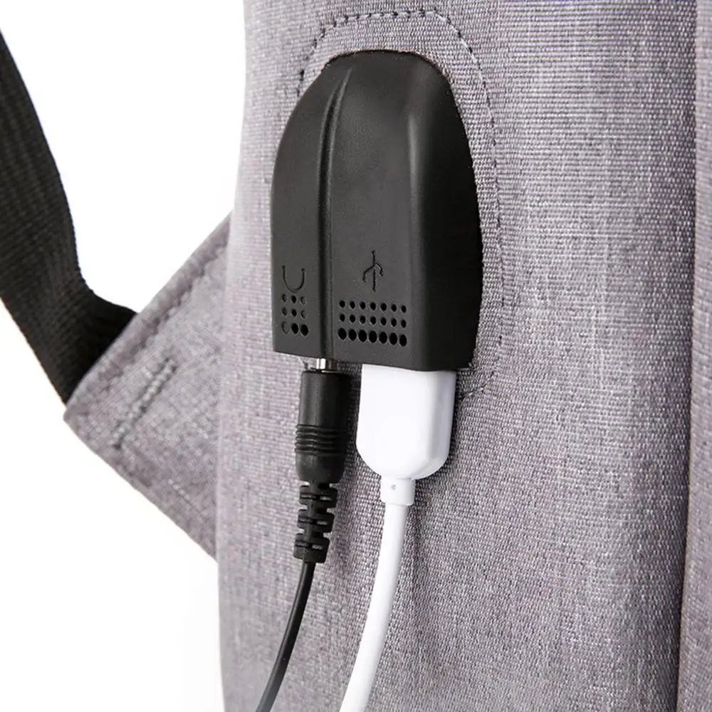 Деловой школьный рюкзак через плечо с USB интерфейсом для телефона максимальная