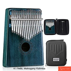 GECKO Kalimba 17 клавиш Акация(КоА) большой палец пианино и EVA высокая производительность защиты коробка, тюнинг молоток, профессиональные модели K17K