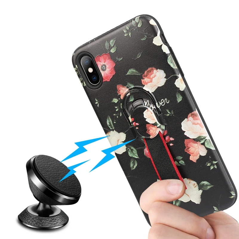Металлический держатель телефона для машины с подставкой Iphone XS max чехол 8 plus 7 6s 6 XR