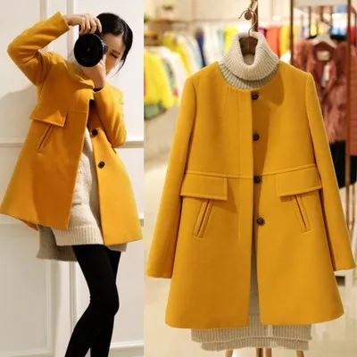 5XL 2019 женское осенне-зимнее модное шерстяное пальто повседневные куртки