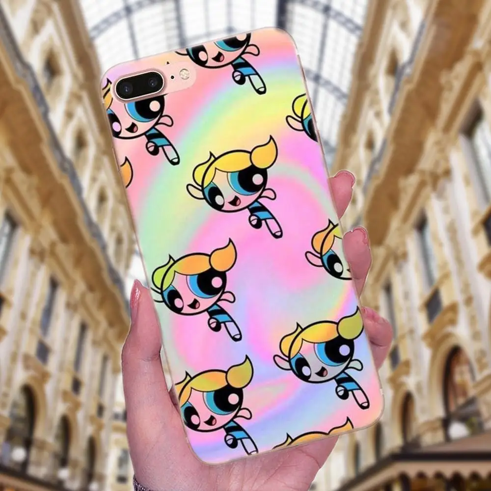 Мягкий чехол для телефона Powerpuff Girls для samsung Galaxy Note 5 8 9 S3 S4 S5 S6 S7 S8 S9 S10 mini Edge Plus Lite