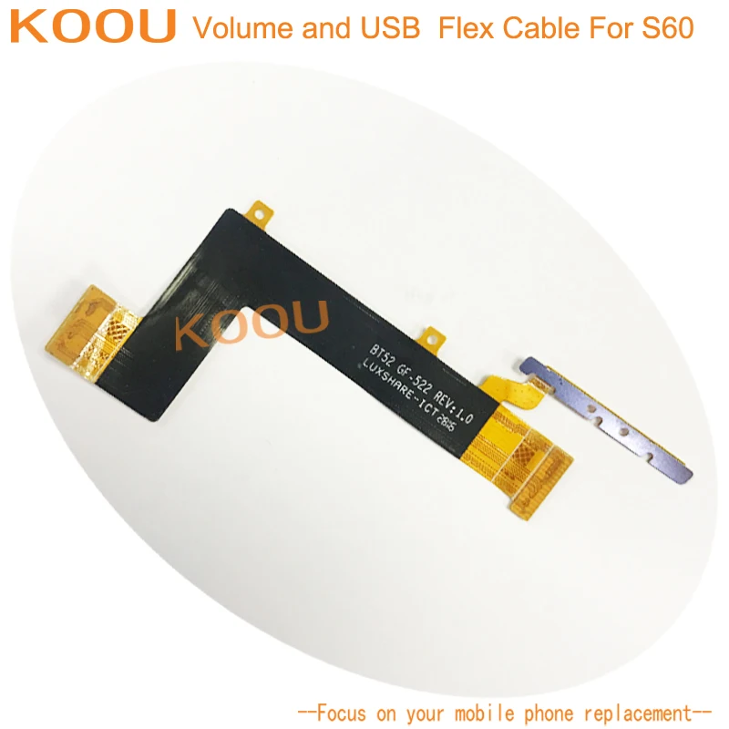 Объем и USB гибкий кабель для Caterpillar Cat S60 мобильные телефоны, аксессуары для Caterpillar Cat S60 громкости и USB кнопки 1 шт