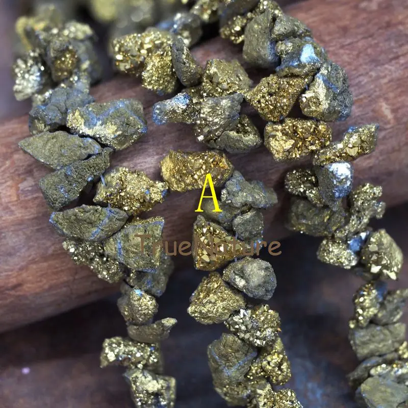 Кулон Agates Druzy бусины свободной формы титановый с камнем для изготовления