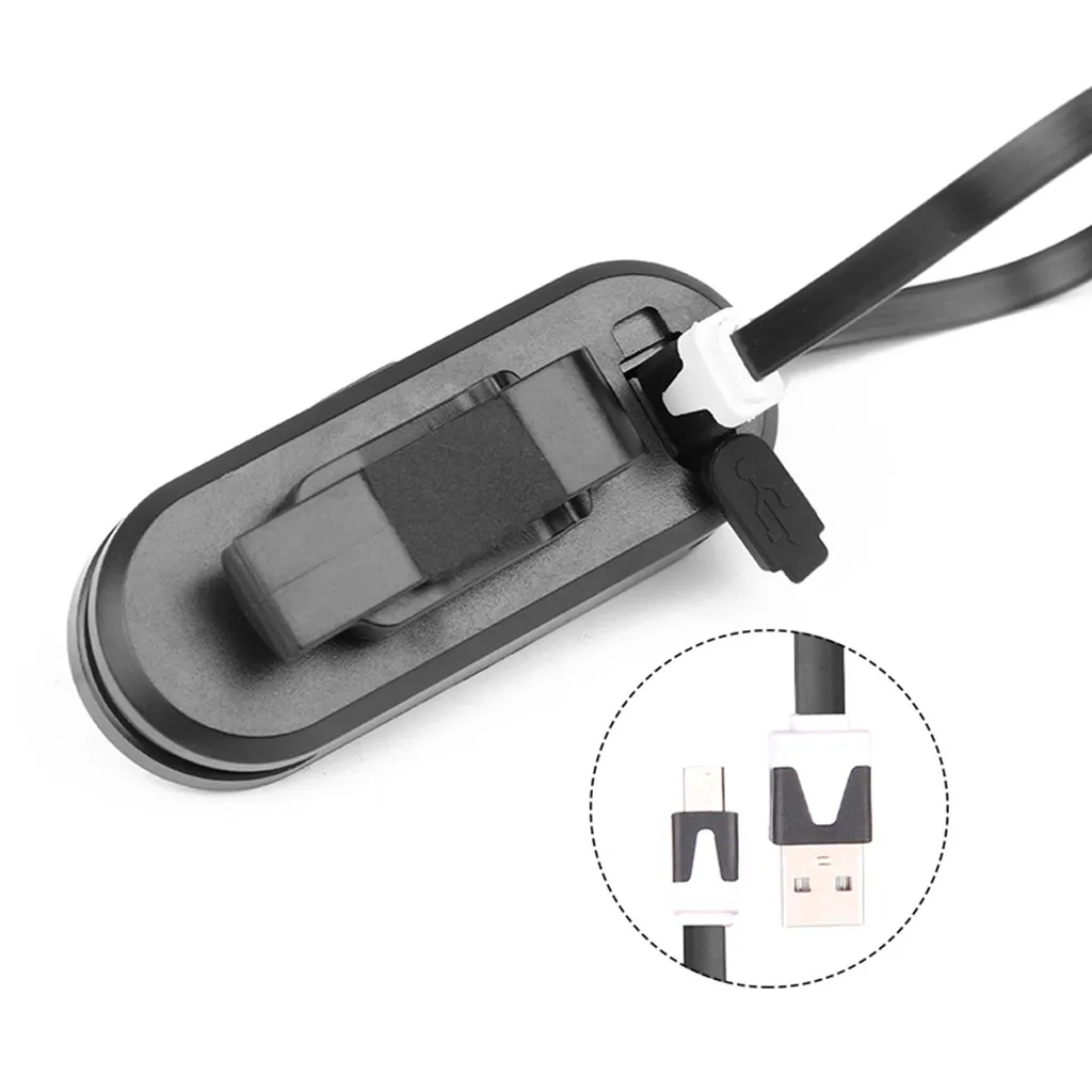 Велосипедные фары USB красный Предупреждение велосипедный фонарь фонарик руль