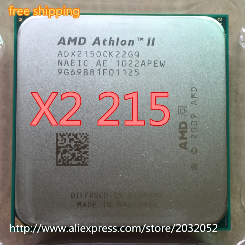 AMD Athlon II X2 215x2 215 2 70 ГГц adx215ok22gq двухъядерный 938pin Рабочий стол (100% бесплатная