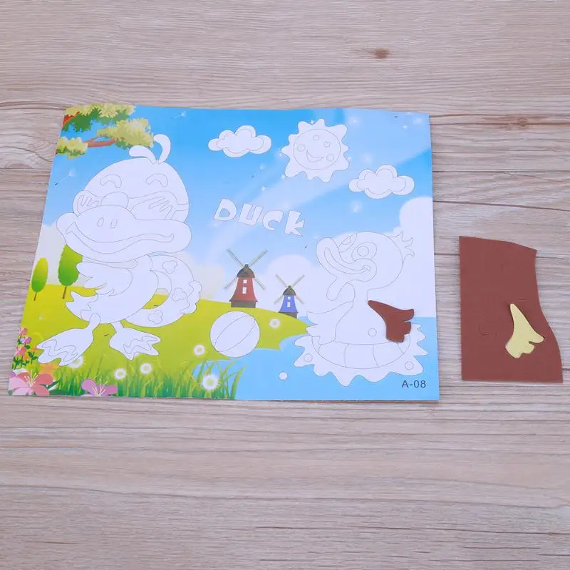 Детские игрушки Сделай Сам EVA пена мультяшный животный узор наклейка