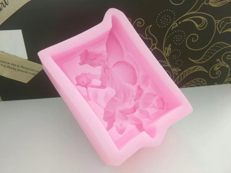 3D Ангел Феи силиконовые формы для мыла DIY помадные шоколадные украшения торта