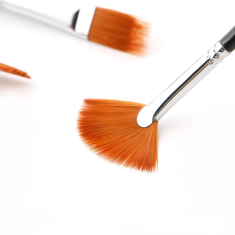 

12 sticks oil brush acrylic brush gouache brush multi-function watercolor fishtail fan-shaped pen hook line pen art supplies