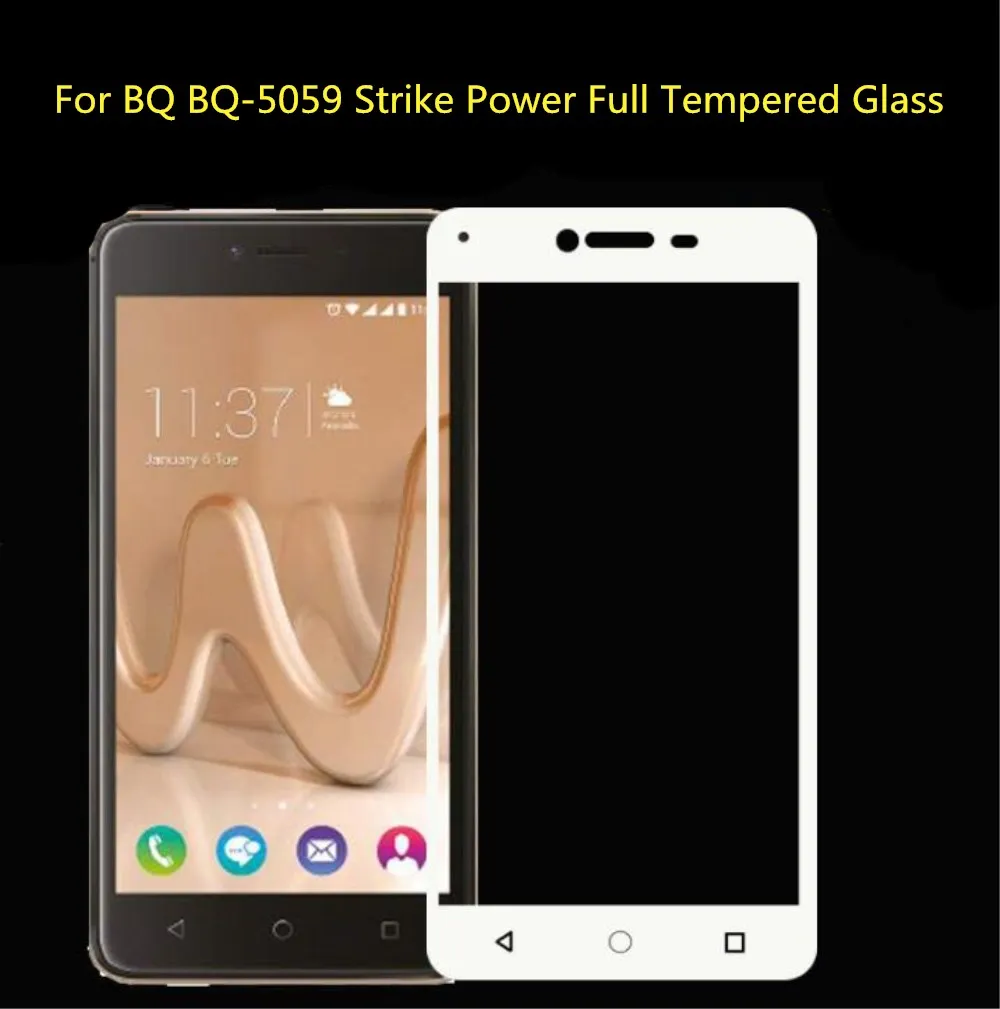 Для BQ bq 5059 Strike Power 5 0 &quotстекло закаленное 2.5D полное покрытие стекло для