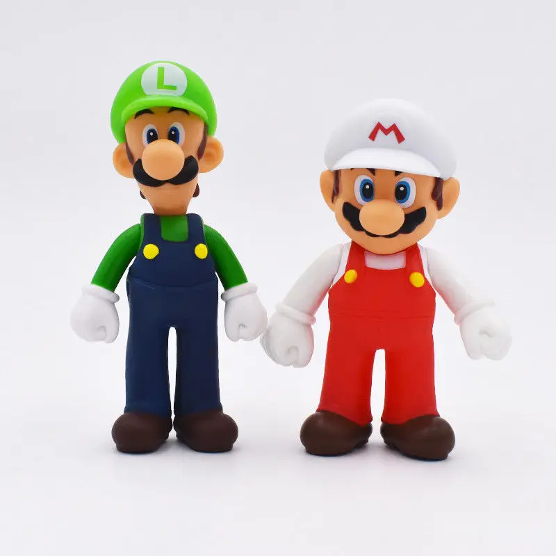 13 см 3 pz/Набор Super Mario Bros Луиджи Марио Йоши ПВХ фигурка Giocattoli di Trasporto Sh Аниме Фигурка