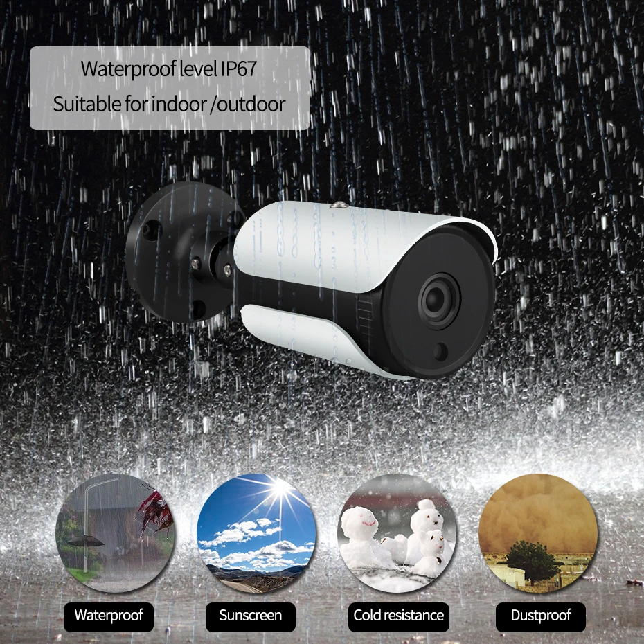 ZS VEDIO H.264 48 в POE 720P 960P 1080P аудио IP камера Onvif наружная Водонепроницаемая