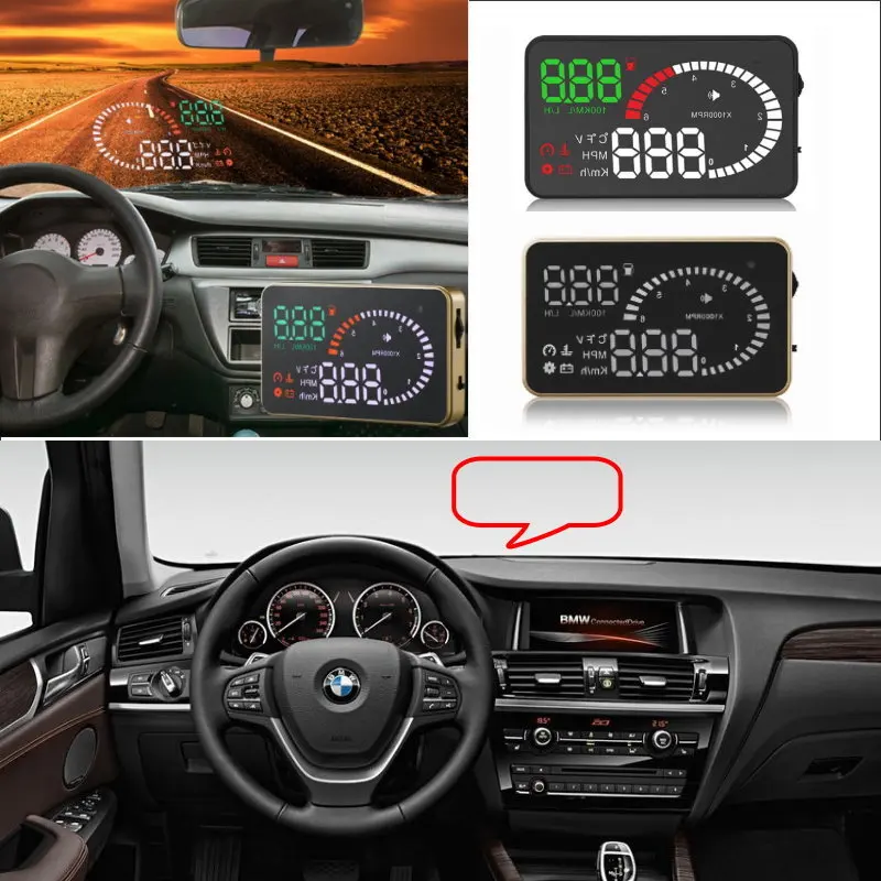 Автомобильный HUD Дисплей на голову для BMW X3/X5 E36/E39/E46/E60/E90 F10/F20/F30 автомобильный A6